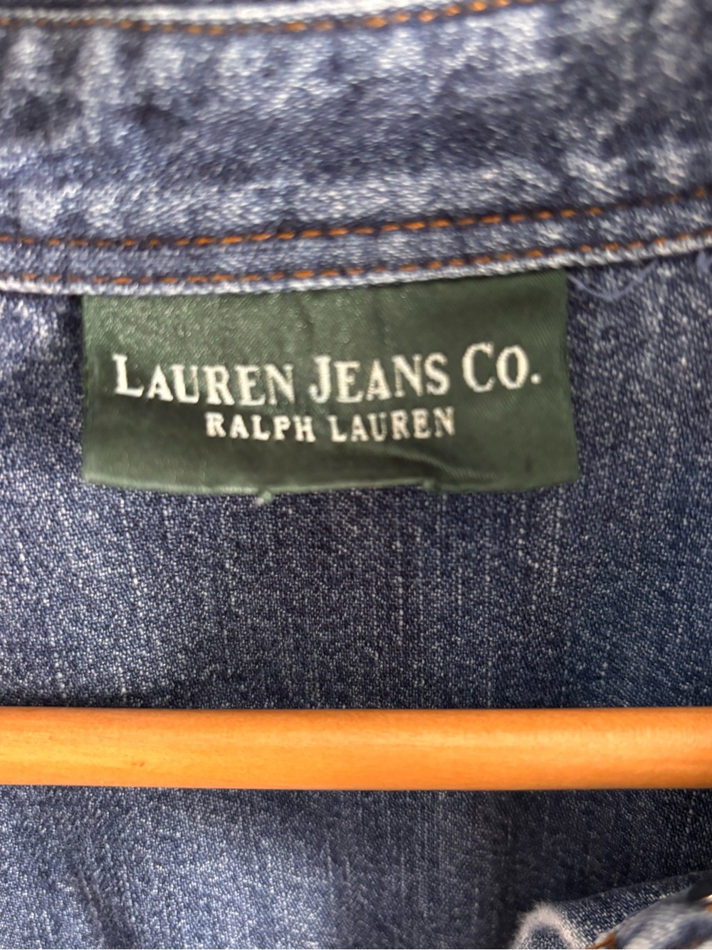 Vintage Lauren Ralph Lauren Denim Midi Shirt Dress